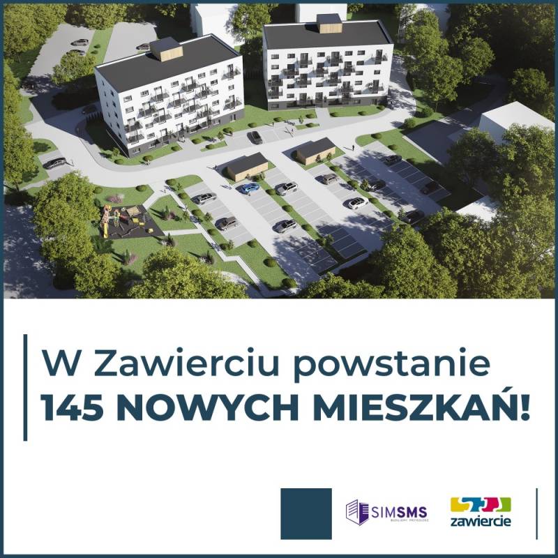 Zdjęcie: W Zawierciu powstanie 145 nowych mieszkań!!
