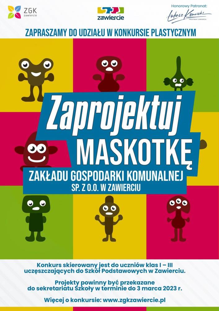 Zdjęcie: Konkurs na zaprojektowanie maskotki ZGK Sp. z o.o.