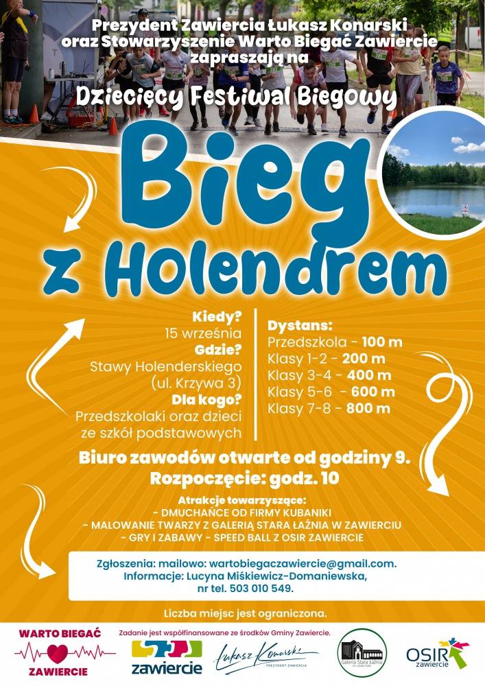 Dziecięcy Festiwal Biegowy „Bieg z Holendrem”